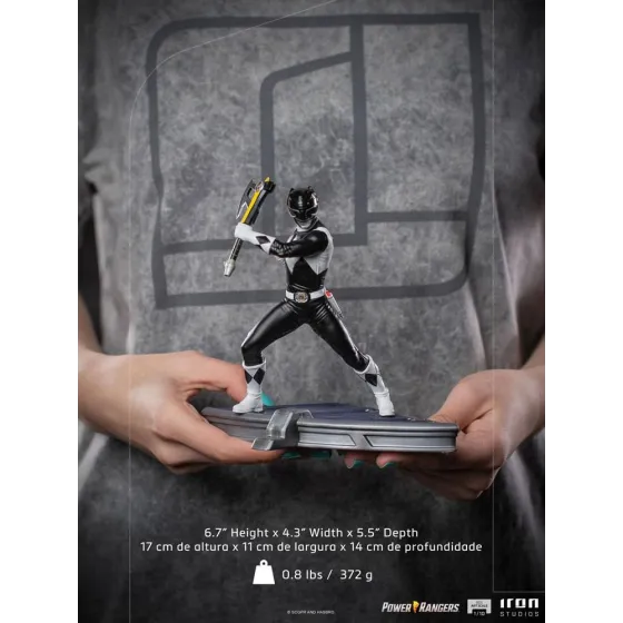 Figurka Black Ranger 17 cm Power Rangers BDS Art Scale 1/10
