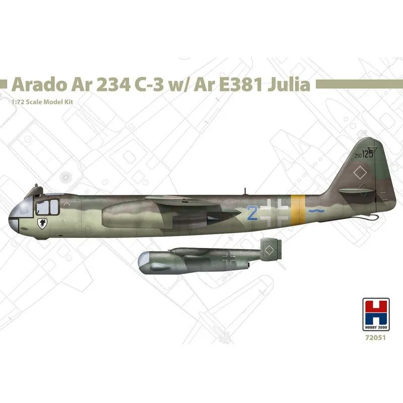 Hobby 2000 72051 1:72 Arado Ar 234 C-3 w/ Ar E381 Julia