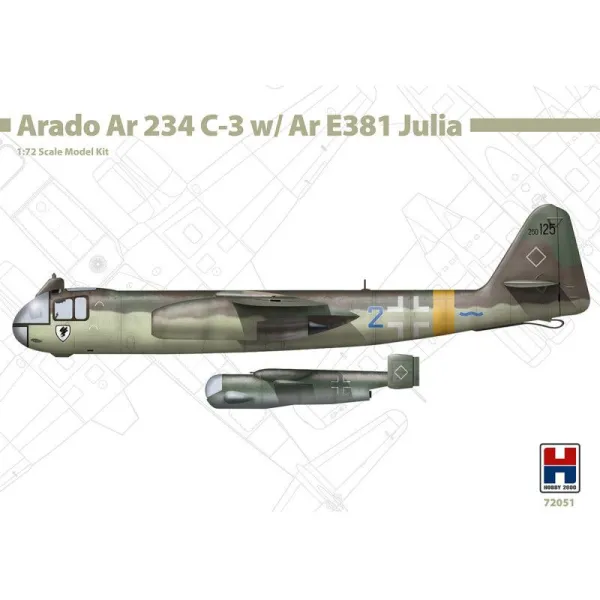 Hobby 2000 72051 1:72 Arado Ar 234 C-3 w/ Ar E381 Julia