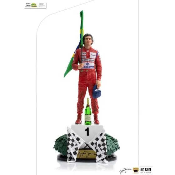 Figurka Ayrton Senna GP Brazil 1991 30 cm Art Scale 1/10