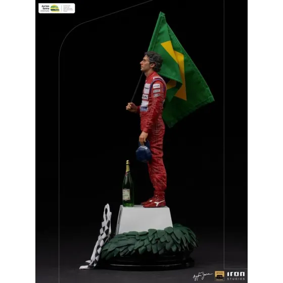 Figurka Ayrton Senna GP Brazil 1991 30 cm Art Scale 1/10