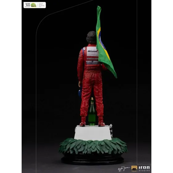 Figurka Ayrton Senna GP Brazil 1991 30 cm Art Scale 1/10