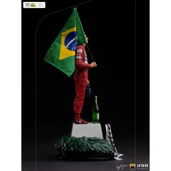 Figurka Ayrton Senna GP Brazil 1991 30 cm Art Scale 1/10