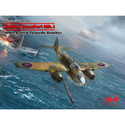 ICM 48310 1:48 Bristol Beaufort Mk.I WWII British Torpedo-Bomber