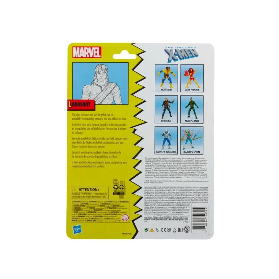 Figurka F3977 Longshot 15 cm Marvel Legends Series Classic