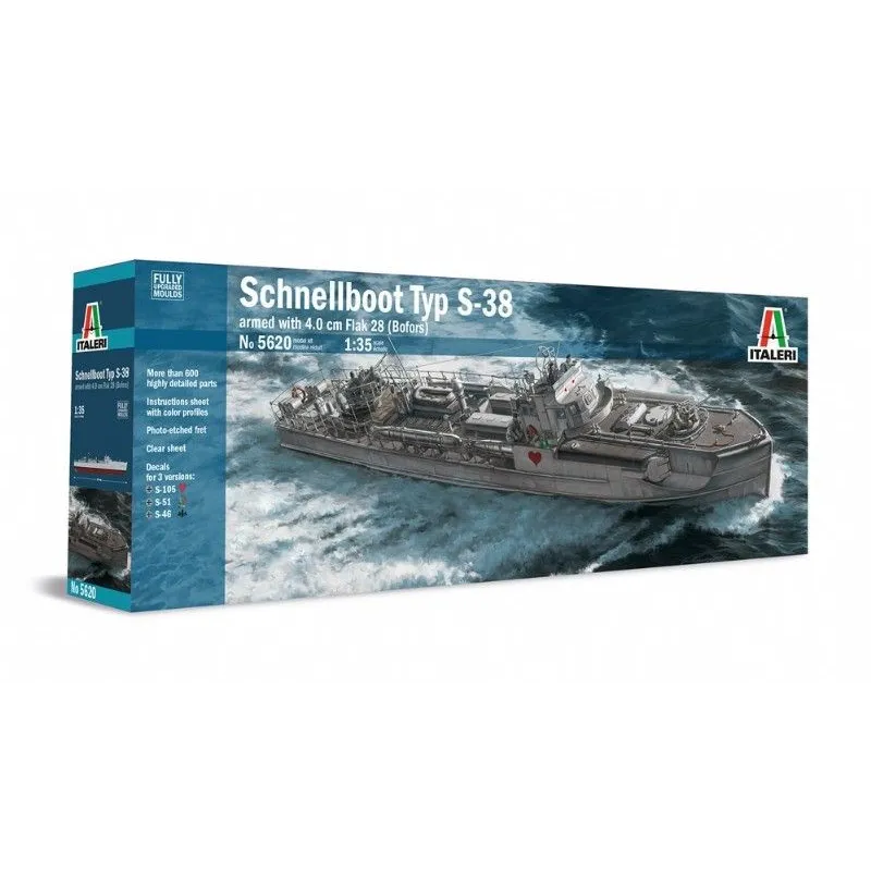 Italeri 5620 1:35 Schnellboot Typ S-38