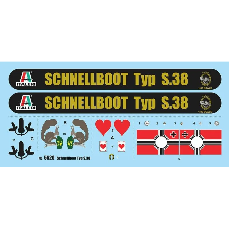 Italeri 5620 1:35 Schnellboot Typ S-38