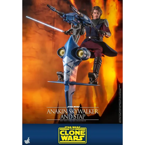 Figurka Anakin Skywalker & STAP 31 cm Star Wars The Clone Wars Action Figure 1/6