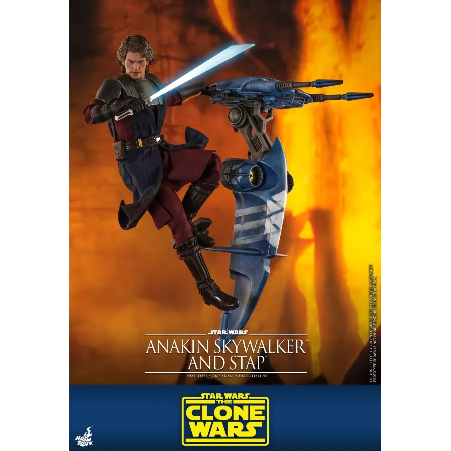 Figurka Anakin Skywalker & STAP 31 cm Star Wars The Clone Wars Action Figure 1/6