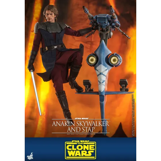 Figurka Anakin Skywalker & STAP 31 cm Star Wars The Clone Wars Action Figure 1/6