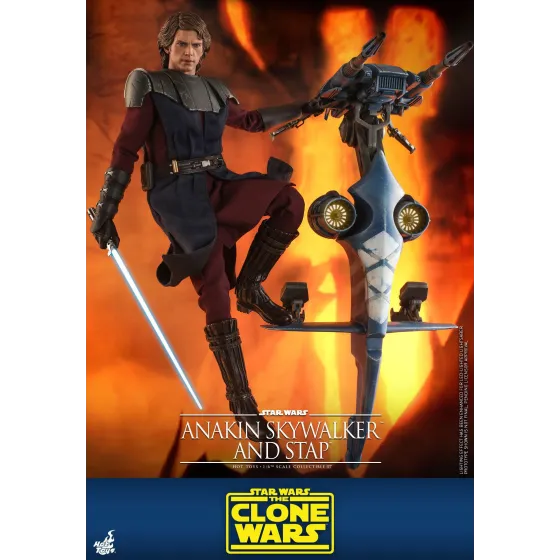 Figurka Anakin Skywalker & STAP 31 cm Star Wars The Clone Wars Action Figure 1/6