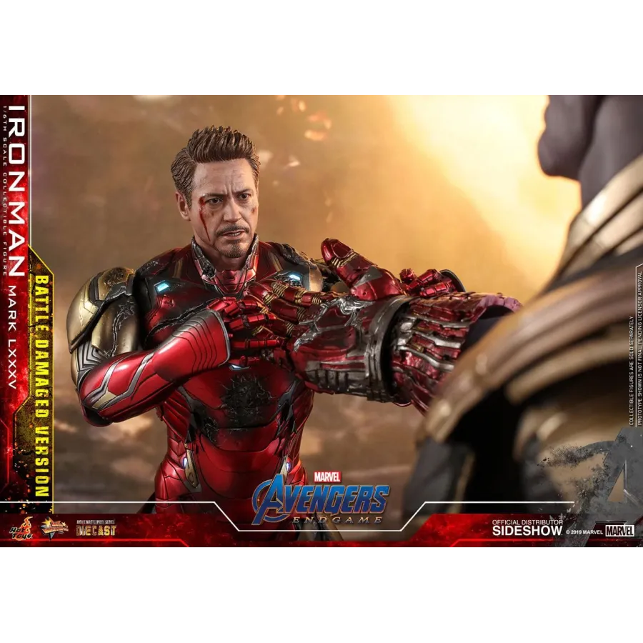 Figurka Iron Man Mark LXXXV Battle Damaged Ver. 32 cm Avengers: Endgame MMS Diecast Action Figure 1/6