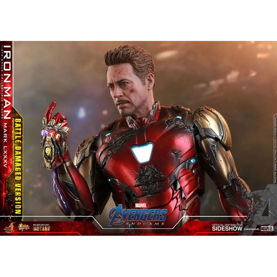 Figurka Iron Man Mark LXXXV Battle Damaged Ver. 32 cm Avengers: Endgame MMS Diecast Action Figure 1/6