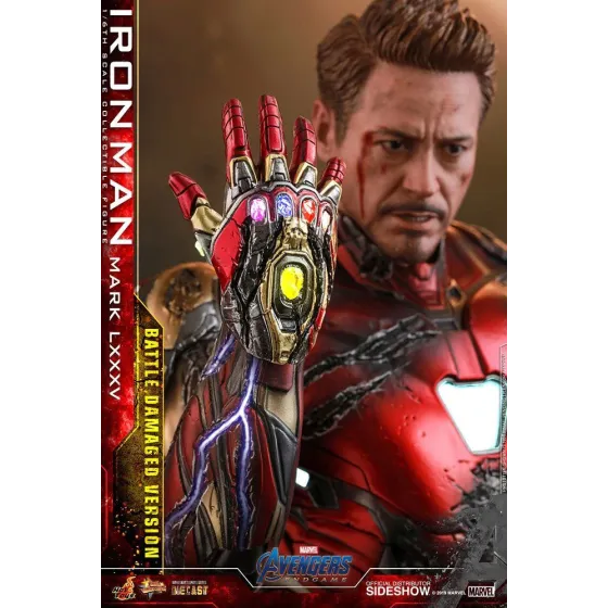 Figurka Iron Man Mark LXXXV Battle Damaged Ver. 32 cm Avengers: Endgame MMS Diecast Action Figure 1/6