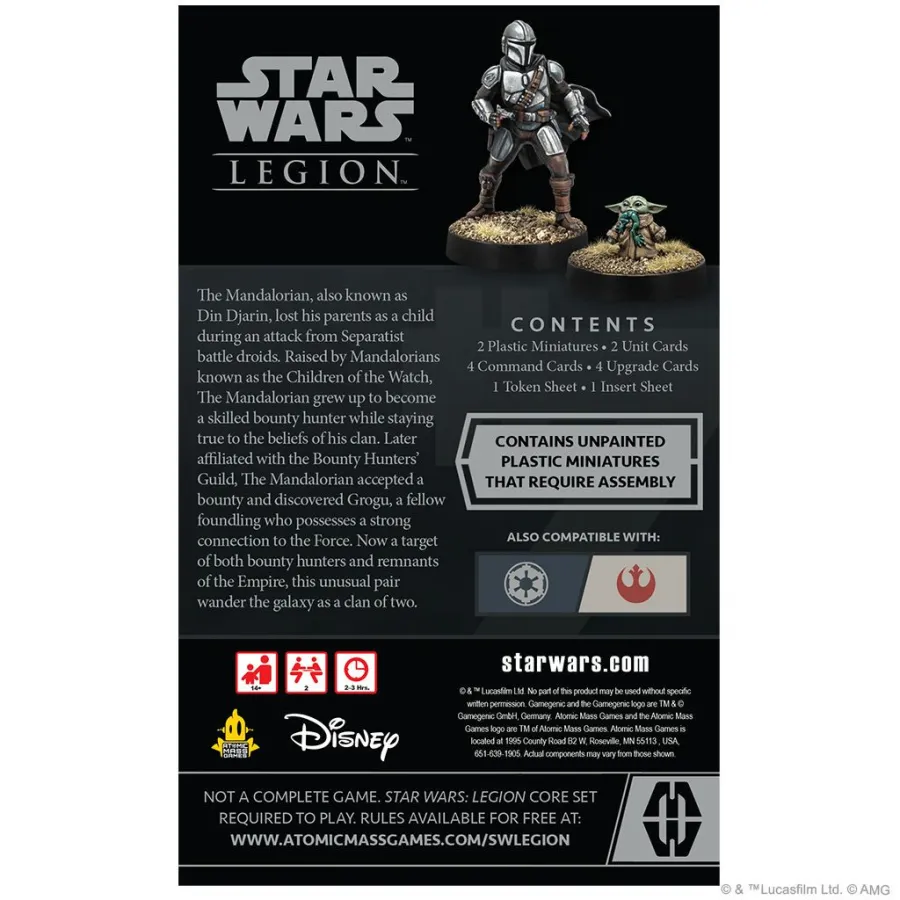 Star Wars Legion: Din Djarin and Grogu Operative