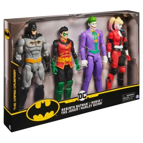 Figurki DC 4-pack : Batman, Robin, Joker, Riddler 30 cm