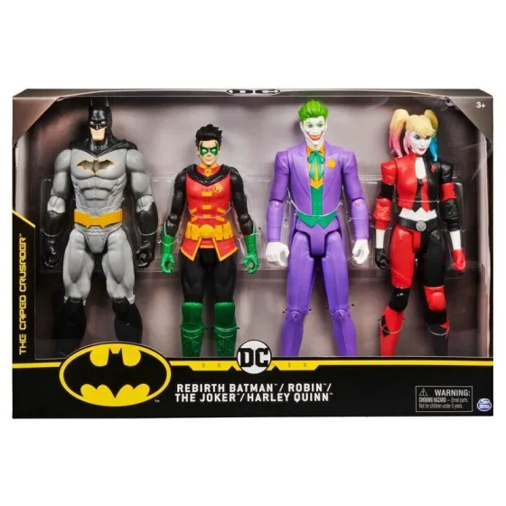Figurki DC 4-pack : Batman, Robin, Joker, Riddler 30 cm