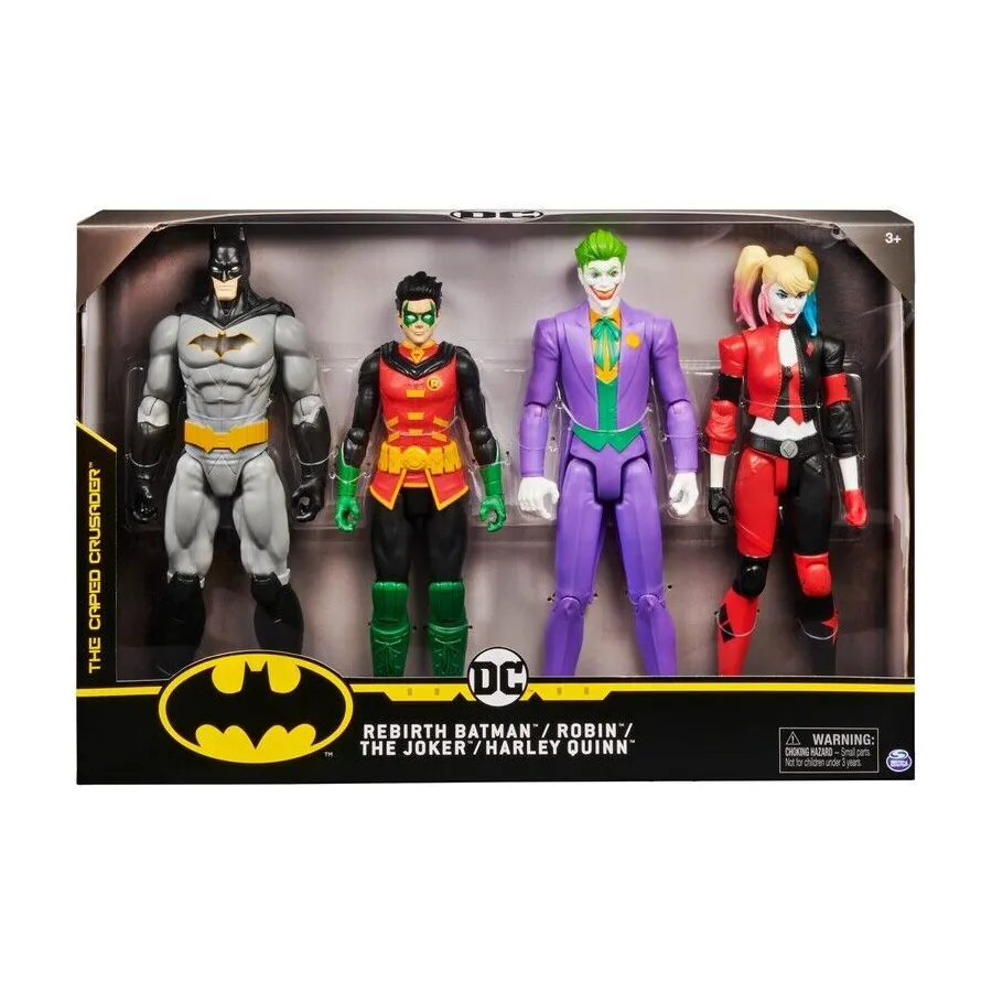 Figurki DC 4-pack : Batman, Robin, Joker, Riddler 30 cm