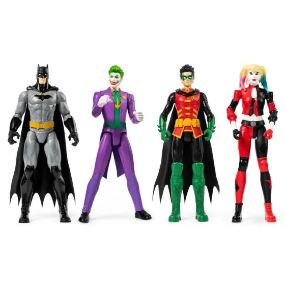 Figurki DC 4-pack : Batman, Robin, Joker, Riddler 30 cm