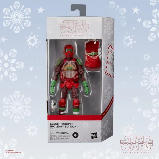 Figurka F5307 Scout Trooper 15 cm Holiday Edition Star Wars Black Series
