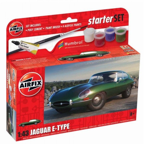 Airfix 55009 1:43 Jaguar E-Type Starter Set