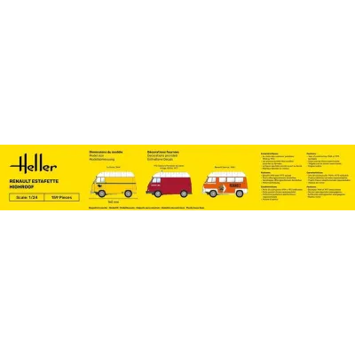 Heller 80740 1:24 Renault Estafette High Roof