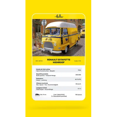 Heller 80740 1:24 Renault Estafette High Roof