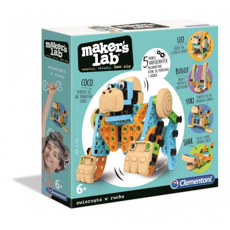 Zestaw kreatywny Makers Lab Zabawne zwierzęta