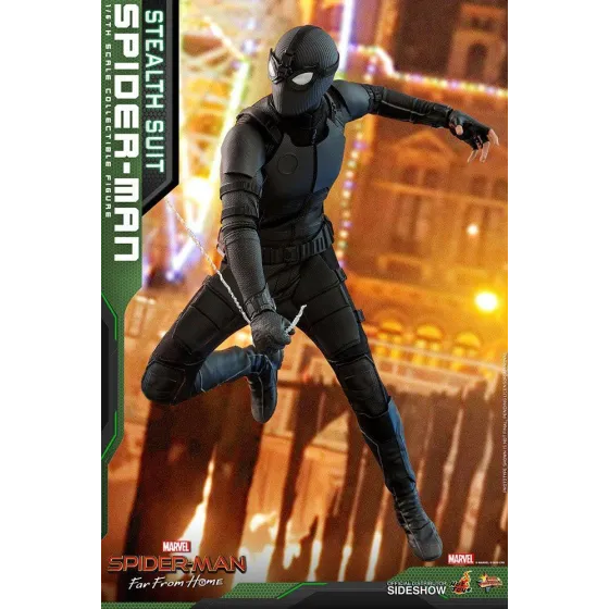 Figurka Spider-Man Stealth Suit 29 cm Spider-Man: Far From Home Movie Masterpiece Action Figure 1/6