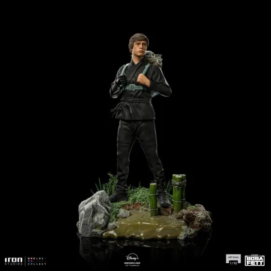 Figurka Luke Skywalker and Grogu Training 20 cm Art Scale 1/10 Star Wars