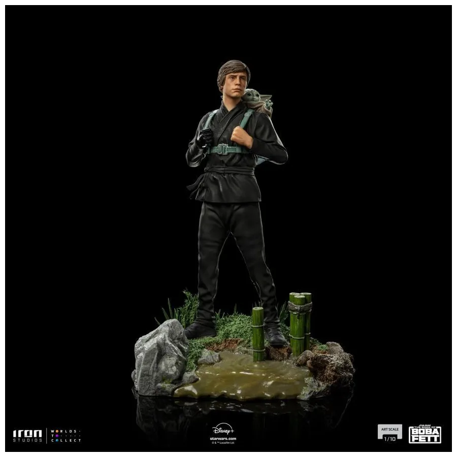 Figurka Luke Skywalker and Grogu Training 20 cm Art Scale 1/10 Star Wars