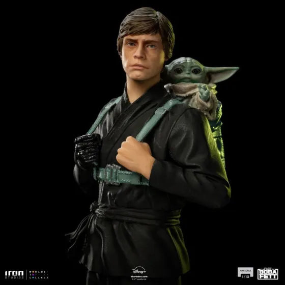 Figurka Luke Skywalker and Grogu Training 20 cm Art Scale 1/10 Star Wars