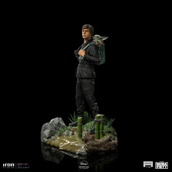 Figurka Luke Skywalker and Grogu Training 20 cm Art Scale 1/10 Star Wars