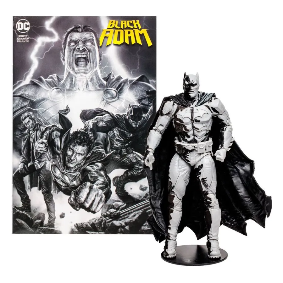 Figurka Adam Batman Line Art Variant Gold Label 18 cm + Black Adam komiks