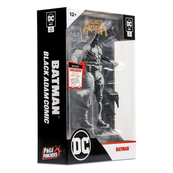 Figurka Adam Batman Line Art Variant Gold Label 18 cm + Black Adam komiks