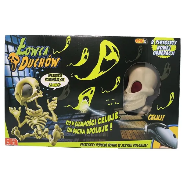 Gra Łowca duchów + 2 pistolety z dźwiękiem, zabawka interaktywna