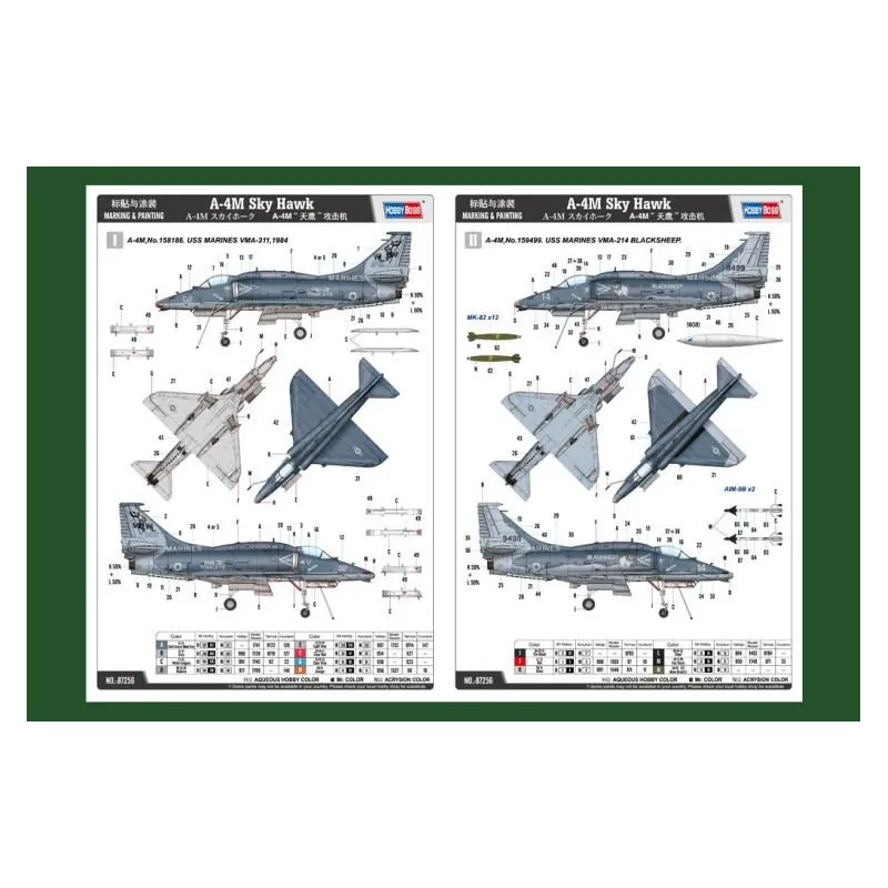 Hobby Boss 87256 1:72 A-4M Skyhawk