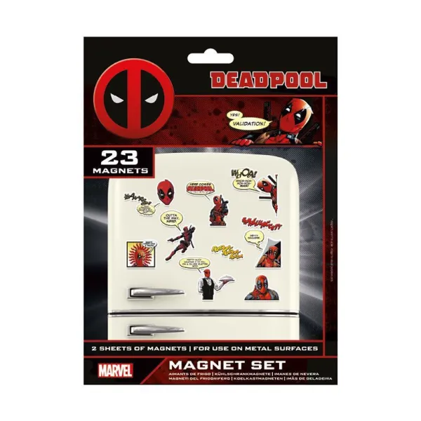 Deadpool Magnet Set zestaw 23 magnesów na lodówkę