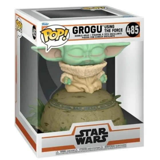 Figurka Funko POP 485 Deluxe: Star Wars: The Mandalorian Grogu Using the Force