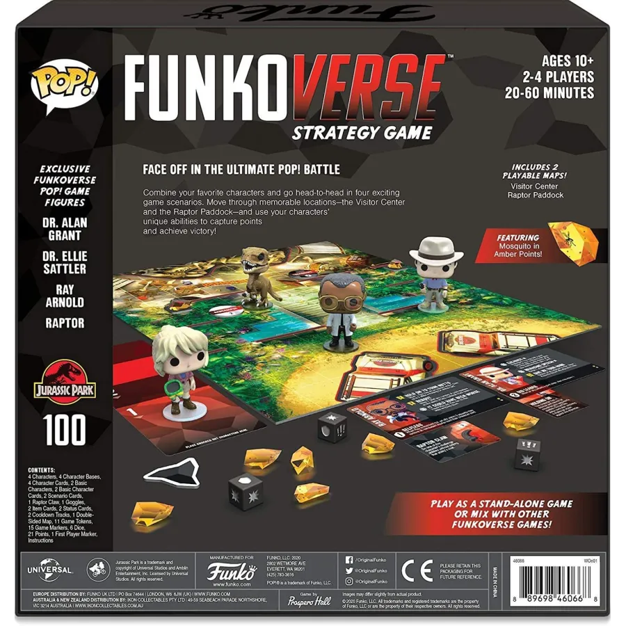 Gra planszowa POP! Funkoverse: Jurassic Park Base Set 100