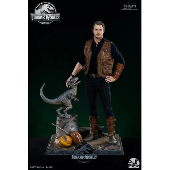 Figurka Owen and Baby Blue 52 cm Limited Edition 1/4 Jurassic World: Fallen Kingdom
