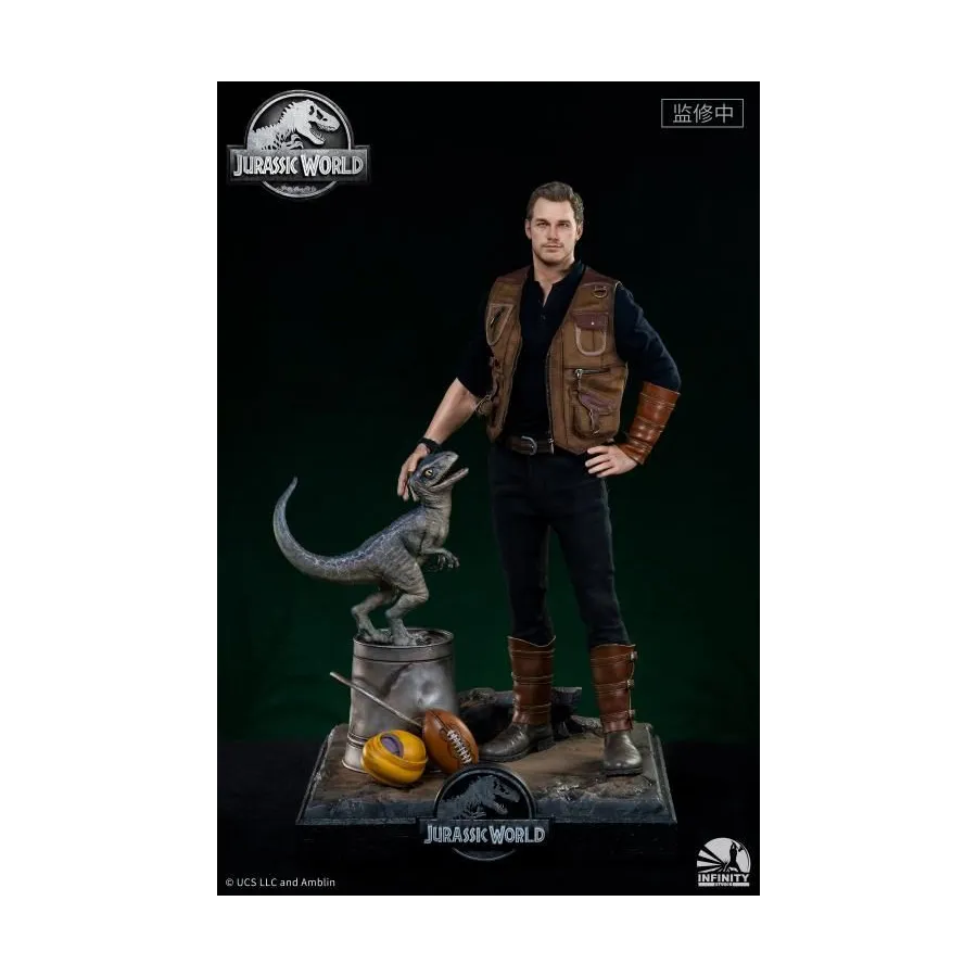 Figurka Owen and Baby Blue 52 cm Limited Edition 1/4 Jurassic World: Fallen Kingdom