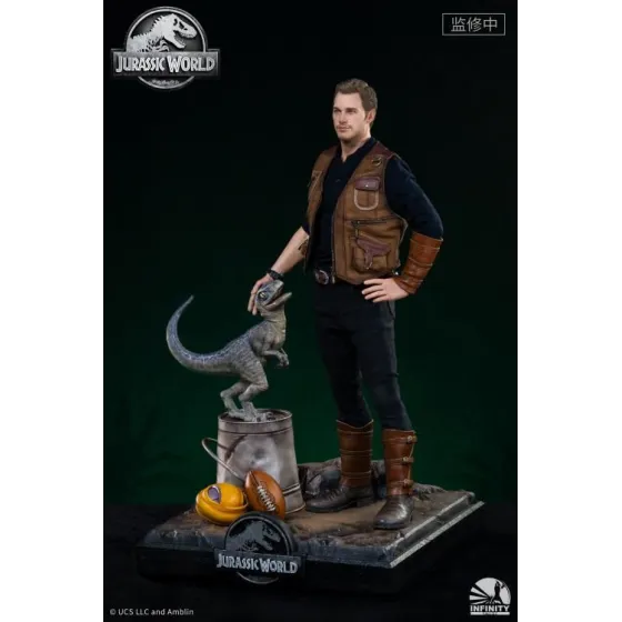 Figurka Owen and Baby Blue 52 cm Limited Edition 1/4 Jurassic World: Fallen Kingdom