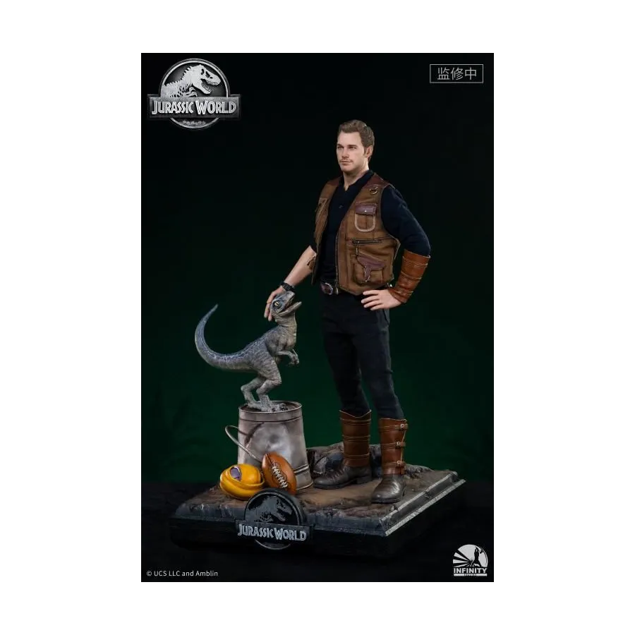 Figurka Owen and Baby Blue 52 cm Limited Edition 1/4 Jurassic World: Fallen Kingdom