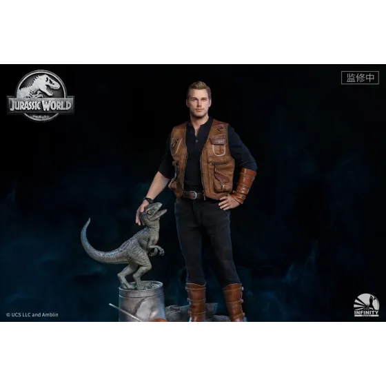 Figurka Owen and Baby Blue 52 cm Limited Edition 1/4 Jurassic World: Fallen Kingdom