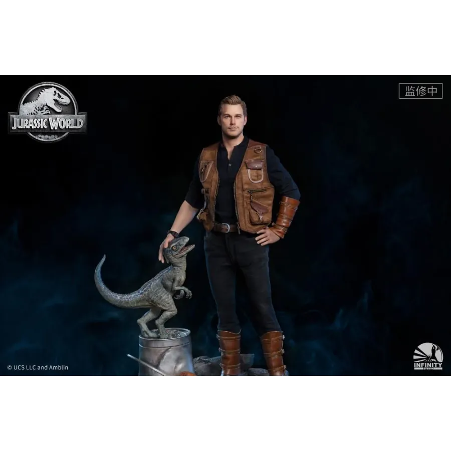 Figurka Owen and Baby Blue 52 cm Limited Edition 1/4 Jurassic World: Fallen Kingdom