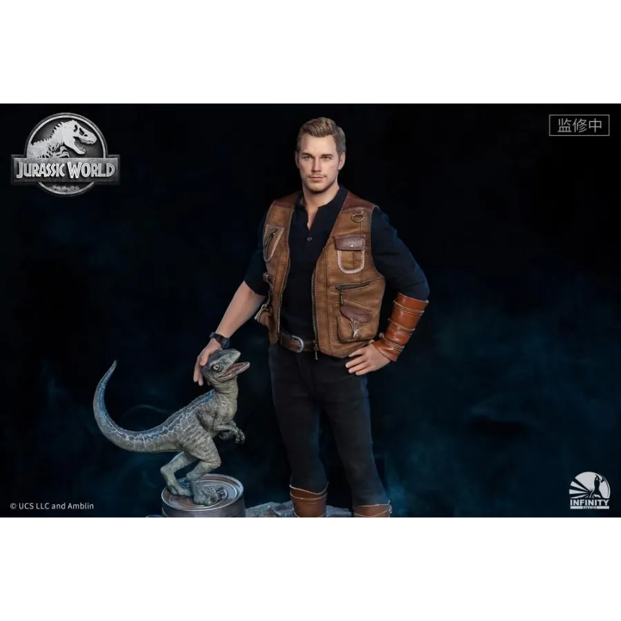 Figurka Owen and Baby Blue 52 cm Limited Edition 1/4 Jurassic World: Fallen Kingdom