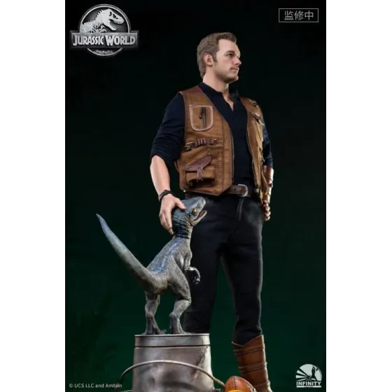 Figurka Owen and Baby Blue 52 cm Limited Edition 1/4 Jurassic World: Fallen Kingdom