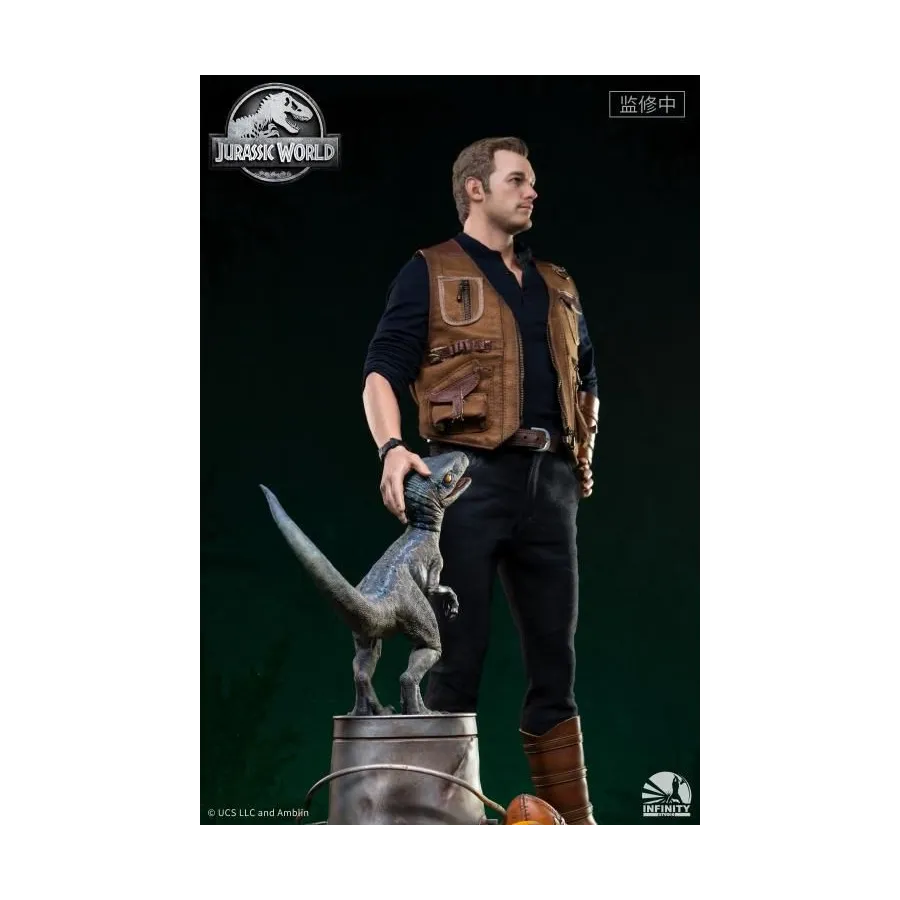 Figurka Owen and Baby Blue 52 cm Limited Edition 1/4 Jurassic World: Fallen Kingdom