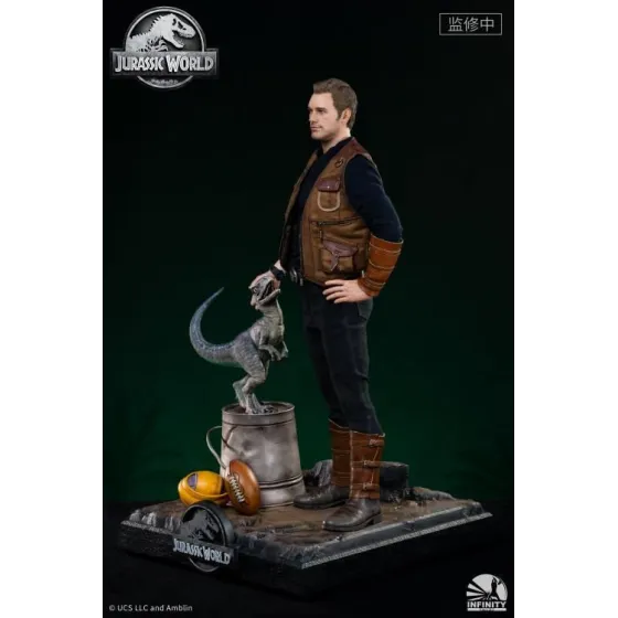 Figurka Owen and Baby Blue 52 cm Limited Edition 1/4 Jurassic World: Fallen Kingdom